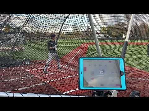 Video of Batting Practice with Rapsodo Data