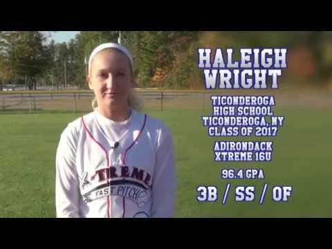 Video of Haleigh Wright Softball Recruitment Video
