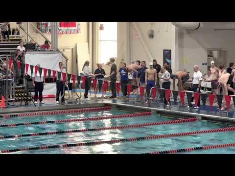 Video of Spencer Alderson ('24) 2023 PIAA District I 3A -- 100 Free SCY (Lane 7 - 2nd from bottom) PB 47.80