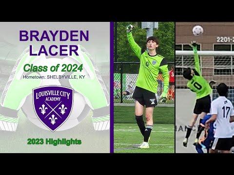 Video of Brayden Lacer - Goalkeeper/Wingback Highlights - LouCity FC U19 2023