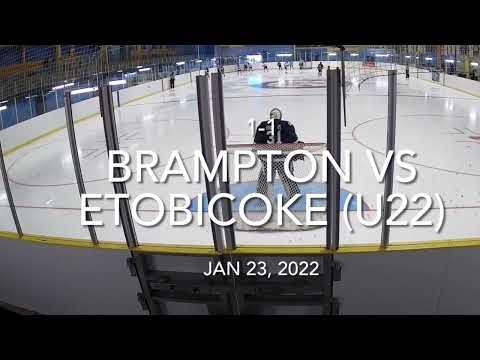 Video of 1-1 Brampton Jr. Vs. Etobicoke Jr. (u22) Jan 23, 2022