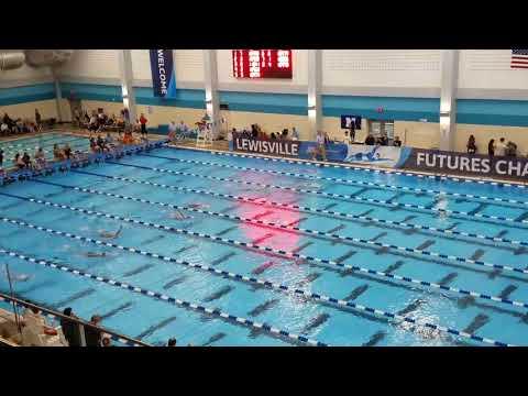 Video of 200 Back LC Futures Meet 8/6/2017 Lane 4 (4th from bottom)