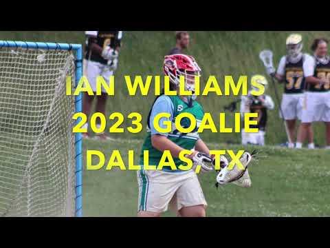 Video of Ian Williams 2023 Goalie Summer 2021 Highlights