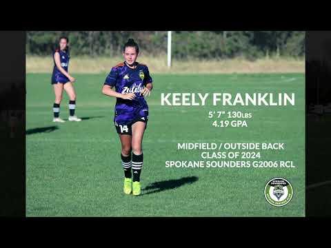 Video of Keely Franklin, Class of 2024, Defensive Midfield, WA RCL and National DPL League Play