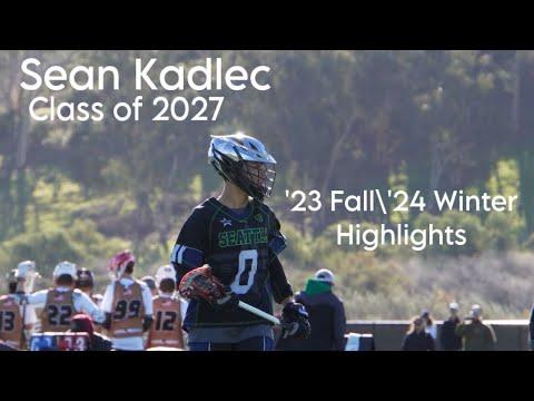 Video of Sean Kadlec’s ‘23 fall/‘24 winter highlights 