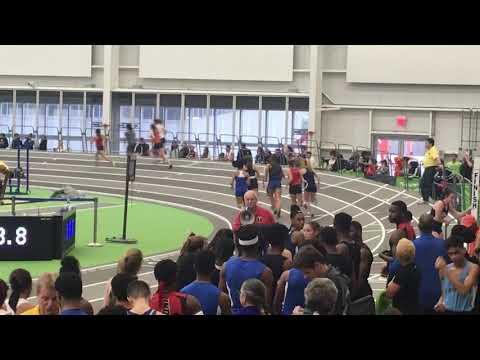 Video of High school Indoor track ocean breeze dec.28,2018 girls varsity open 400