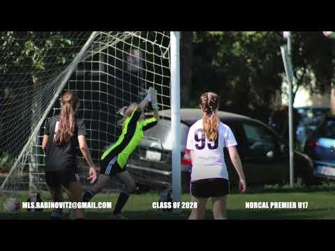 Video of Mia Rabinovitz ‘28 GPA 4.0 Starting GK U17 NorCal Premier League Champs