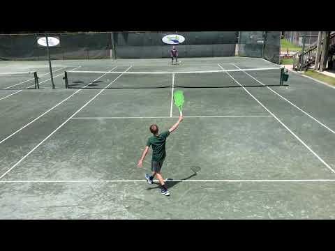 Video of William Johnson playing tennis 