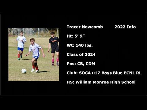 Video of Tracer Newcomb 2022 Highlights - Club & High School