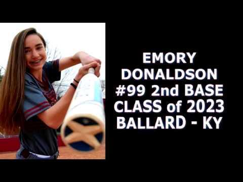 Video of Emory Donaldson- 2nd Base Class of 2023 Ballard KY Video Profile