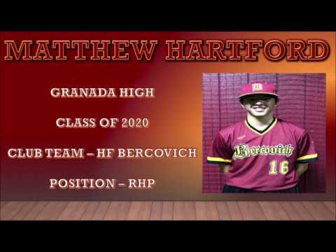 Video of MATTHEW HARTFORD BASEBALL RECRUIT - PITCHER
