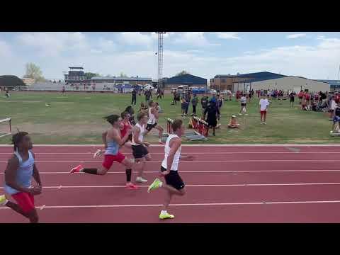 Video of 100m Chisholm meet, 2nd place