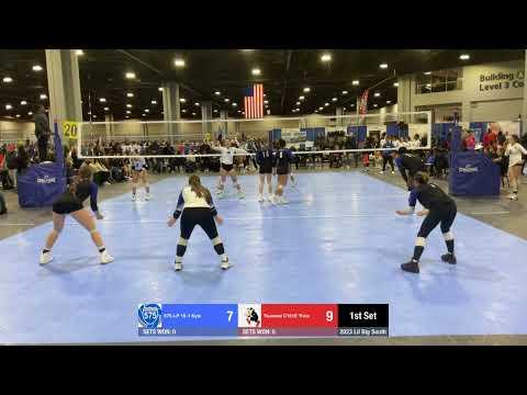 Video of 575 Volleyball 16 National Kyle vs Tsunami Cobb 16 Elite Trina - 2023 Lil' Big South