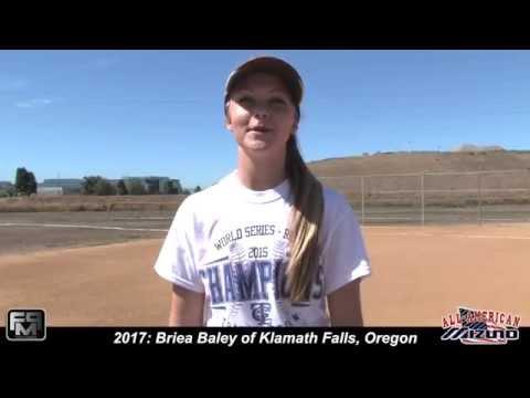 Video of 2017 Briea Baley Softball Skills Video