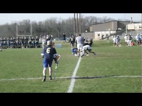 Video of Delivering a big hit in Lacrosse