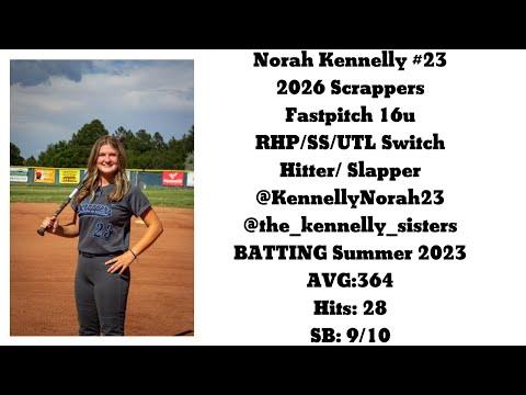 Video of Norah Kennelly 2026 - Batting Summer 2023
