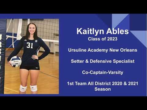 Video of Kaitlyn Ables Governor Games Highlights 
