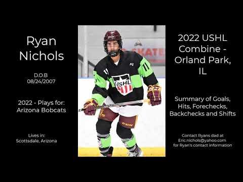 Video of Ryan Nichols 2022 USHL Combine Summary Video