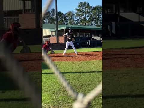 Video of Hanging slider smashed over the left fielder