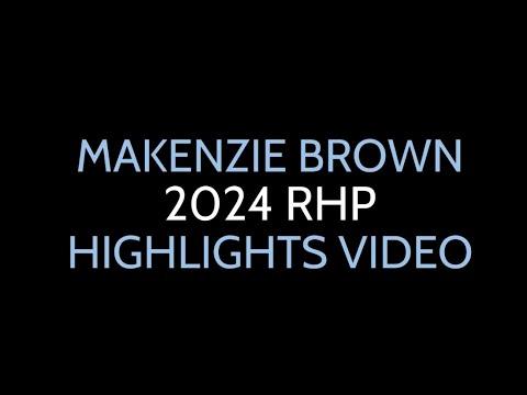 Video of Makenzie Brown 2024 RHP Highlights Video 2022