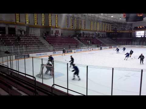 Video of Lincoln Stars USHL tryout camp #14 Blue jersey futures all-star game
