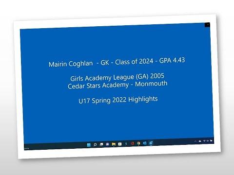Video of 2022 Spring GA Highlights U17