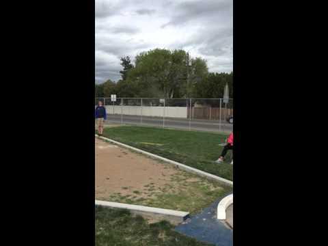 Video of 1st throw at track meet 2016 at twin falls highschool 