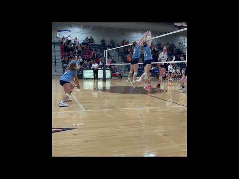 Video of Zara Russell Volleyball Highlights 9/12/23 (Daniel 3, West Oak 0)
