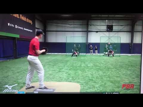 Video of Graham Kollen Pitching PBR Event top 100 Invite