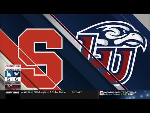 Video of Matt Jacobs on ESPN 10/12/18.  SU vs. Liberty