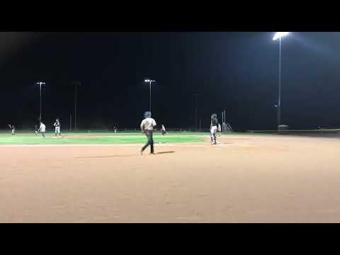 Video of Double to left center with 1 RBI