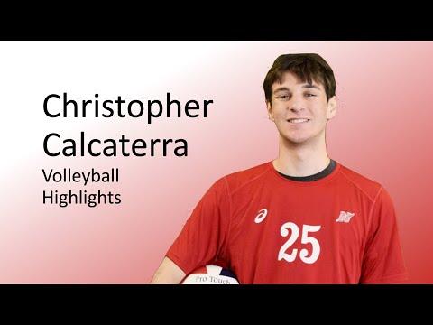 Video of Christopher Calcaterra Volleyball Highlights through January 2022