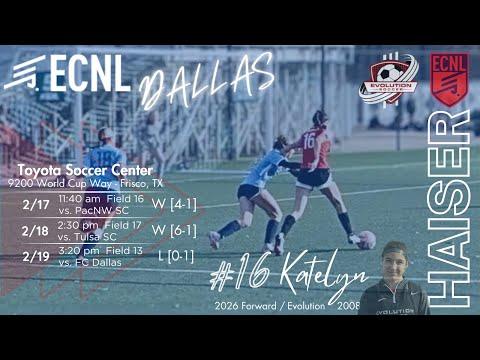 Video of ECNL Dallas Highlights