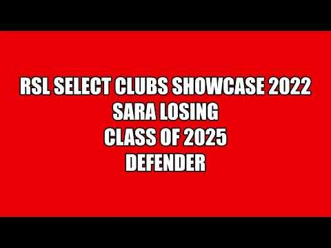 Video of Sara Losing, 2025 defender, #15, at RSL Select Clubs Showcase 2022 with Montana ODP 06 Girls Pr