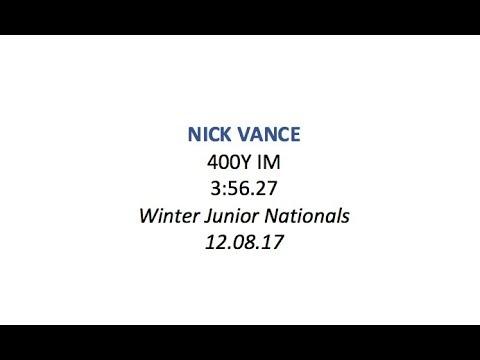 Video of 400y IM - 3:56.27 - Winter Juniors 12/08/17