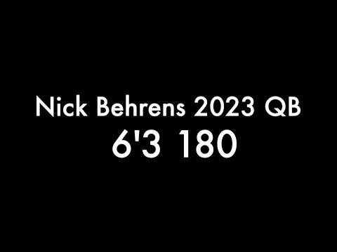 Video of Nick Behrens - Senior Highlights