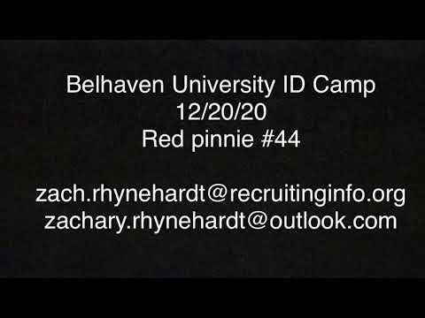 Video of Belhaven University ID Camp 12/20/20