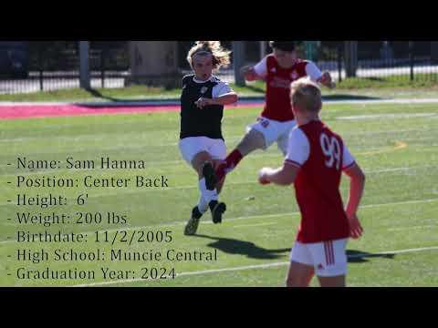 Video of Sam Hanna Soccer Highlights
