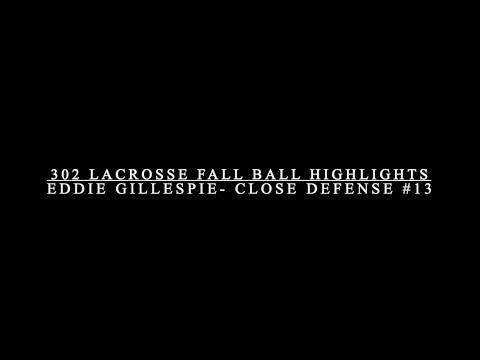 Video of 302 Fall ball Highlights-Eddie Gillespie-Close Defense #13