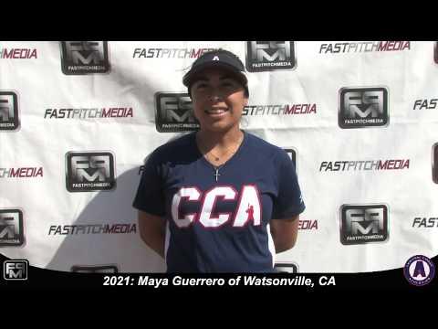 Video of 2021 Maya Guerrero Catcher and Third Base Softball Skills Video - CCA