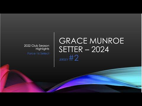 Video of Grace Munroe_2022 Club Volleyball Highlights Video (FULL LENGTH)