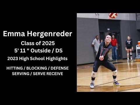 Video of 2023 High School Highlights - Emma Hergenreder OH/DS - Class of 2025 - 4.0 GPA