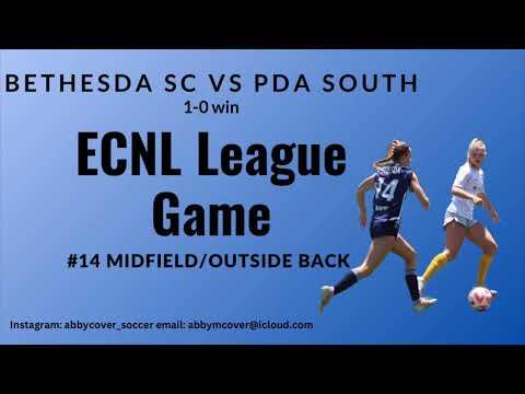 Video of Abigail Cover- Bethesda ECNL vs. PDA White ECNL