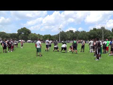 Video of Stetson Football Camp July 11, 2015