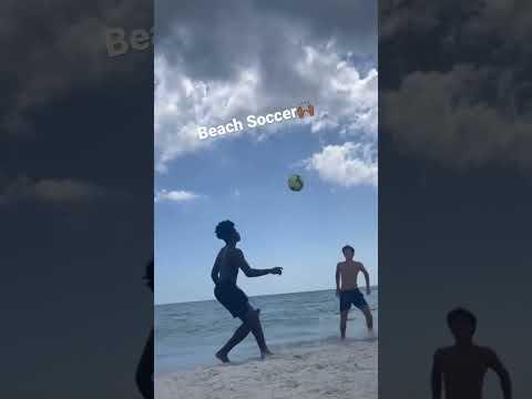 Video of Beach Soccer with Andrew Faiella (right)