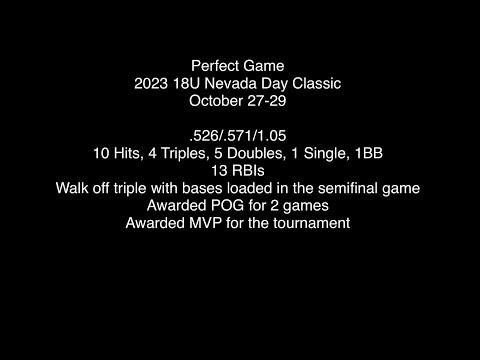 Video of PG 18U Nevada Day Classic Hitting Highlights