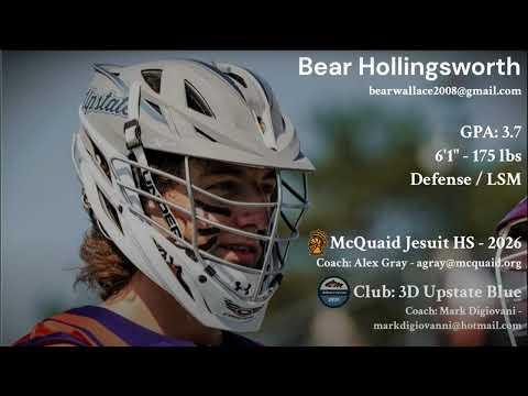 Video of Bear Hollingsworth- 2026 - UPenn Prospect day