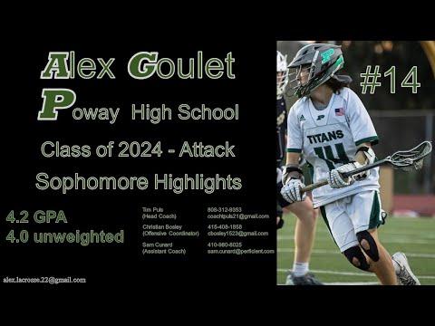 Video of Alex Goulet, Class of 2024, Sophomore Highlights