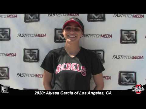 Video of 2020 Alyssa Garcia Outfield Softball Skills Video