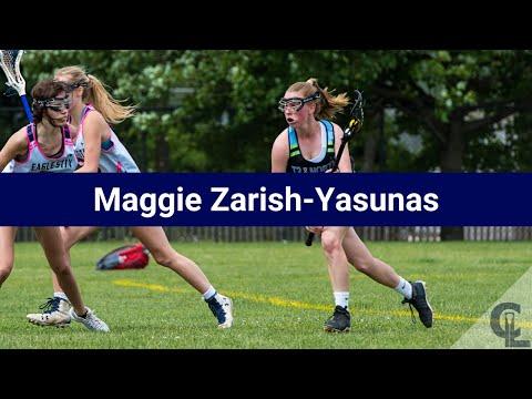 Video of Maggie Zarish-Yasunas Freshman Lacrosse Highlights - NJ 2022 - Att, Mid